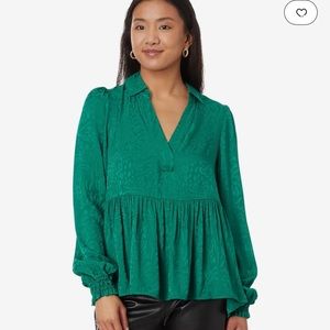 NWT Lily Pulitzer Jaylene long sleeve jacquard blouse